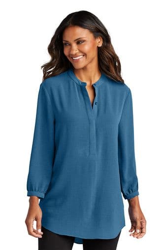 Product image of Port Authority® Women's 3/4-Sleeve Textured Crepe Tunic