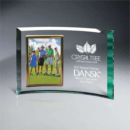Product image of 10" x 7" Glass Picture Frame w/ FREE Engraving